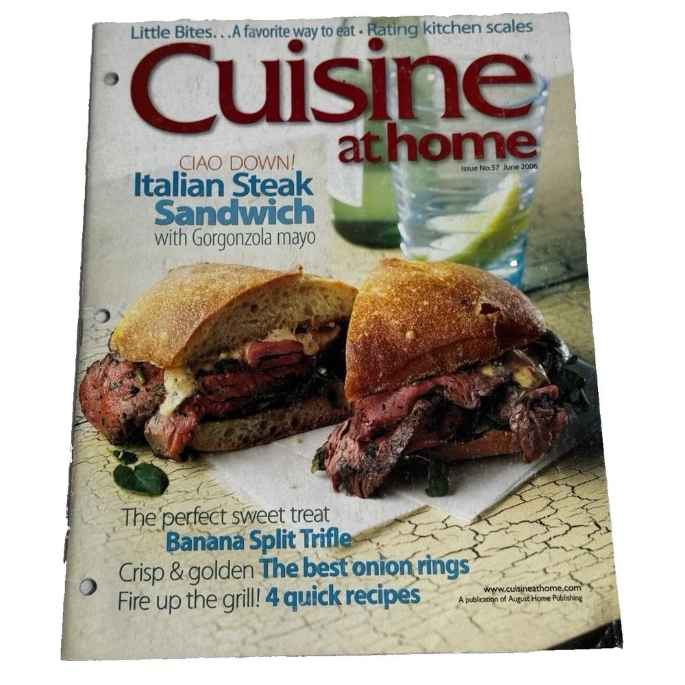 Cuisine at Home Food Magazine Lot of 8 Issues Weeknight Sunday Dinners Easy